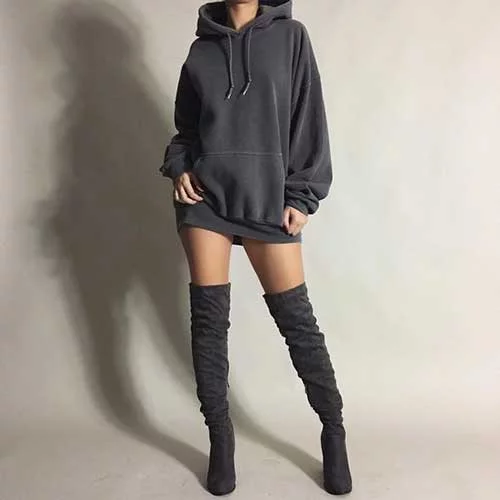 Big Hoodie Oversized Outfit Ideas-14
