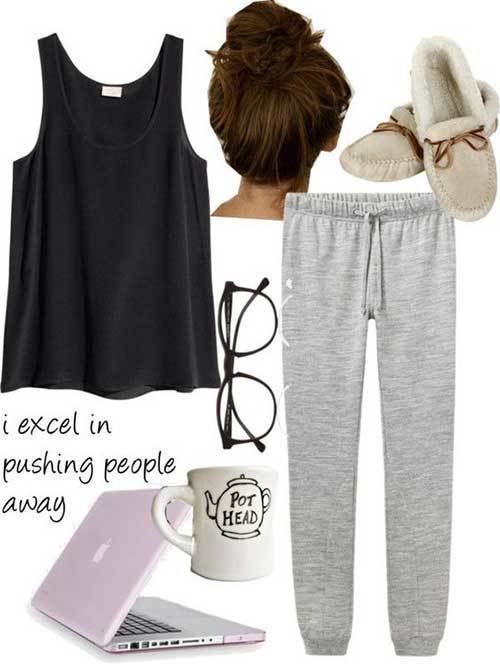 Lazy Day Outfits with Sweatpants