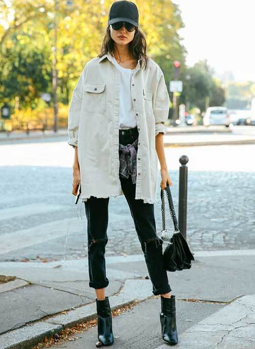 Street Style White Jacket Outfits