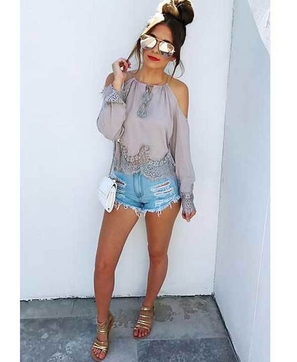 Summer Shorts Outfits for Women-18