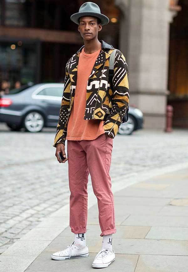 Color Match Street Fashion Men