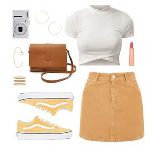Cute Skirt Outfits for School
