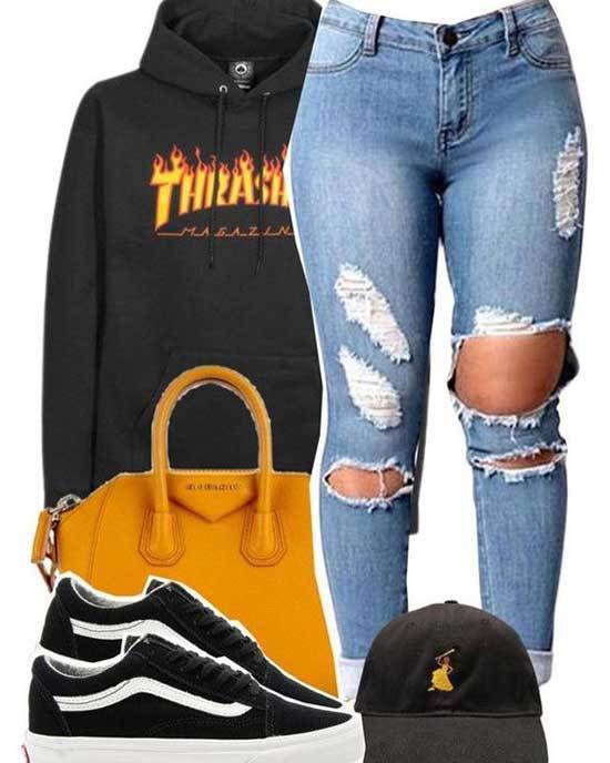 Hoodie Outfits for School