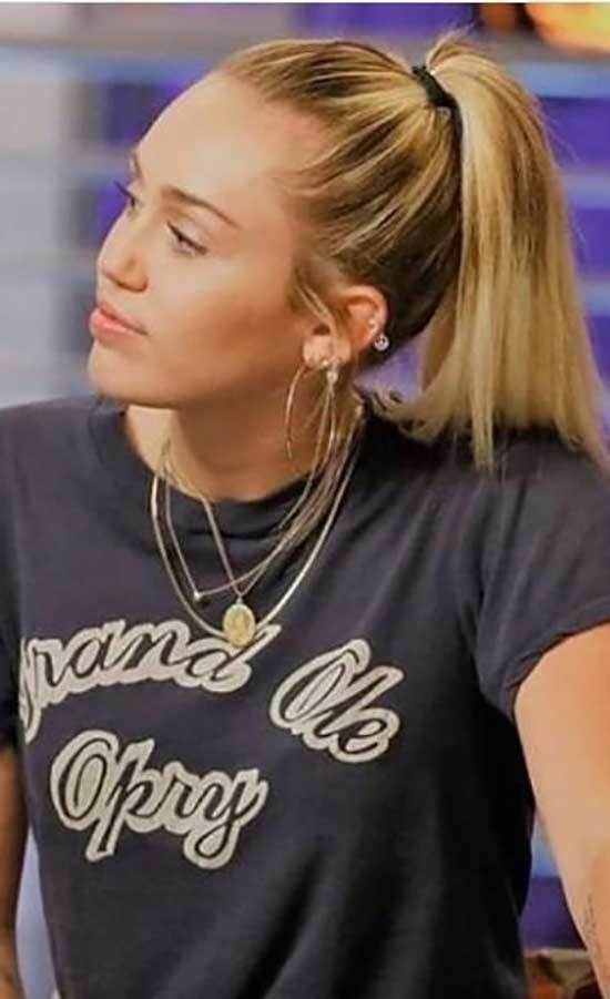 Miley Cyrus Cute Hairstyle