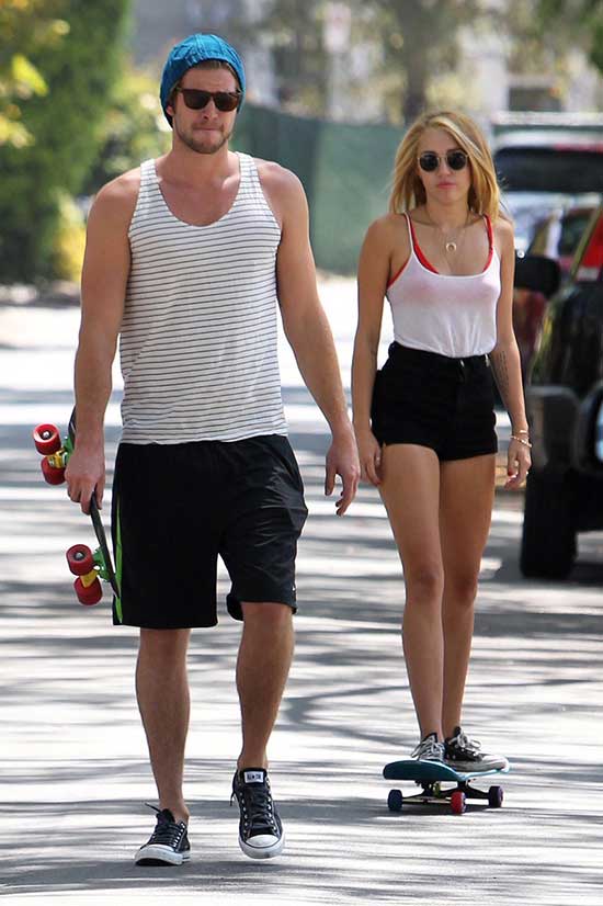 Miley Cyrus Black Jean Shorts Outfits
