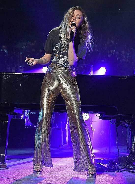 Miley Cyrus Flare Pants Outfits