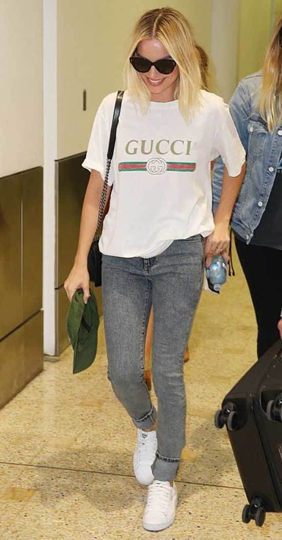 Celebrity Casual T-Shirt Outfits