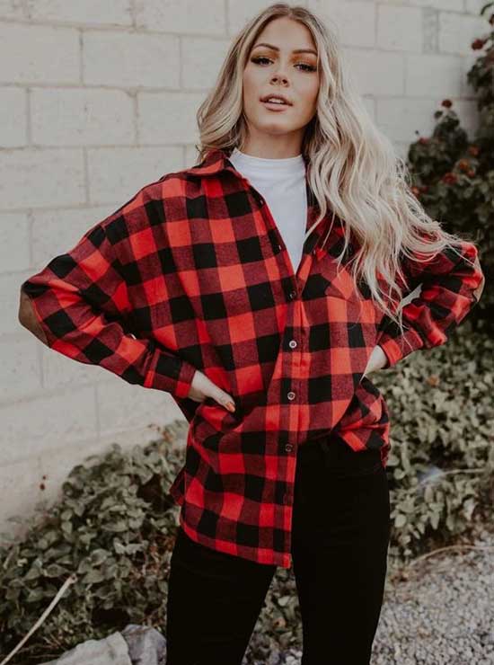 Cute Flannel Outfits-22
