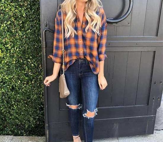 Oversized Flannel Outfit - Outfit Styles