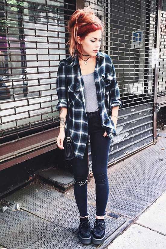 Oversized Flannel Outfit